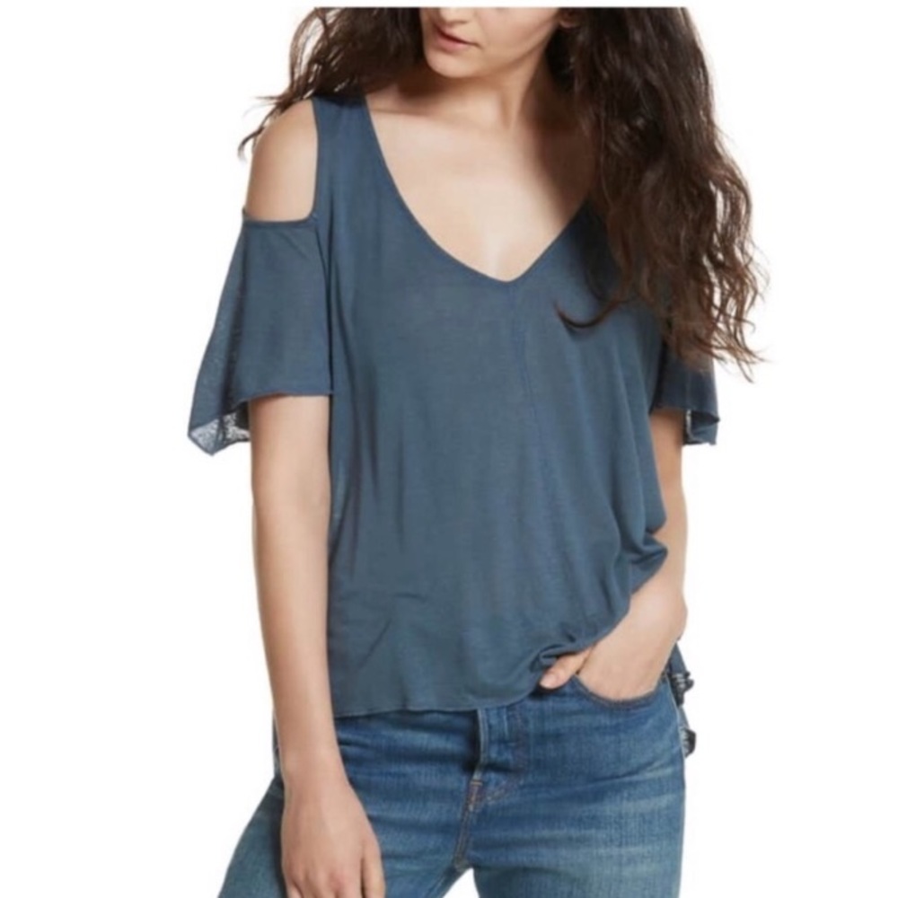 Free People cold shoulder top
